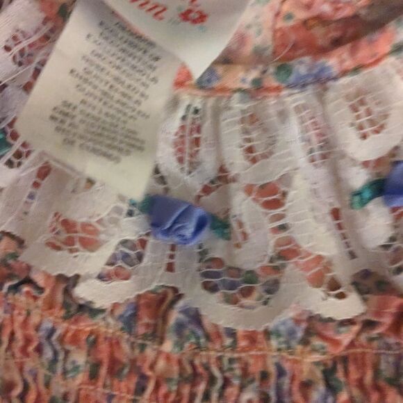 Allison‎ Ann vintage floral and lace romper cottage core - Picture 3 of 6